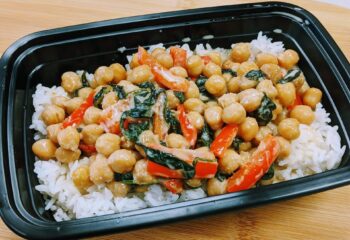 Green Curried Chickpeas